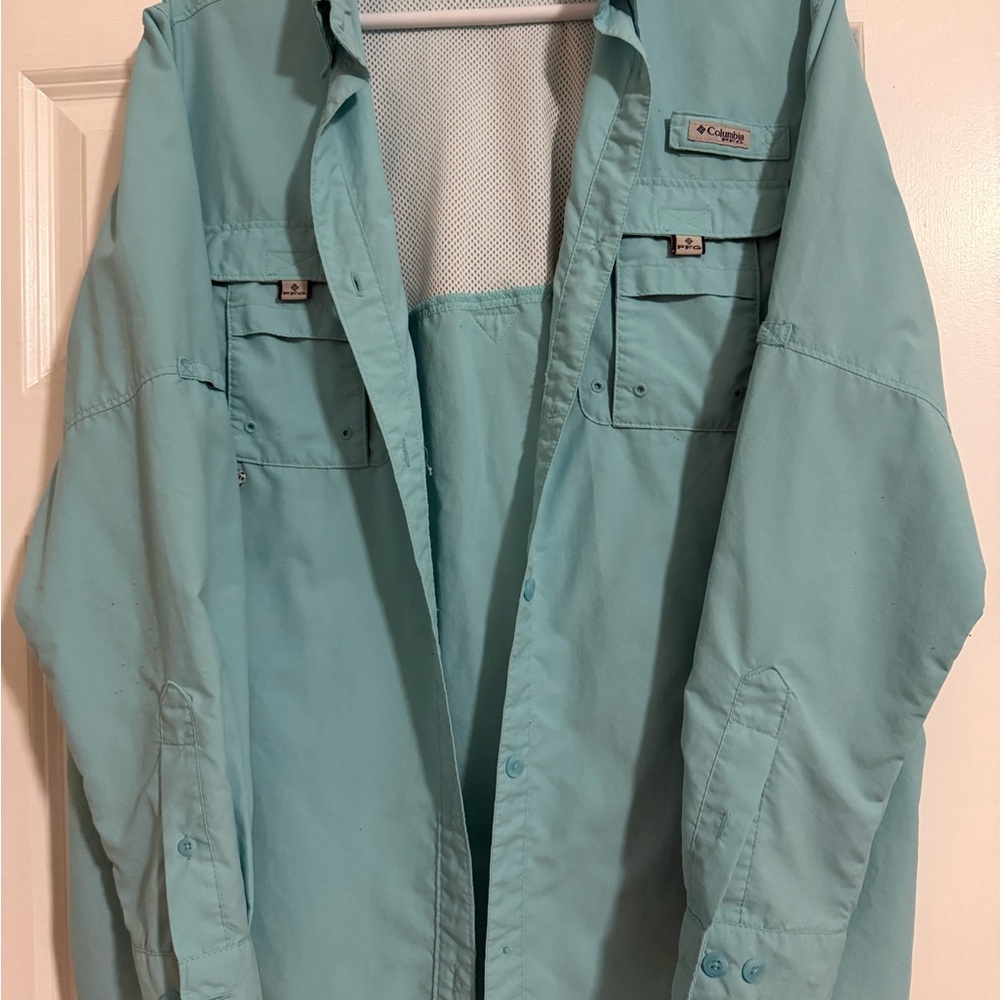 Columbia PFG long sleeve button up.